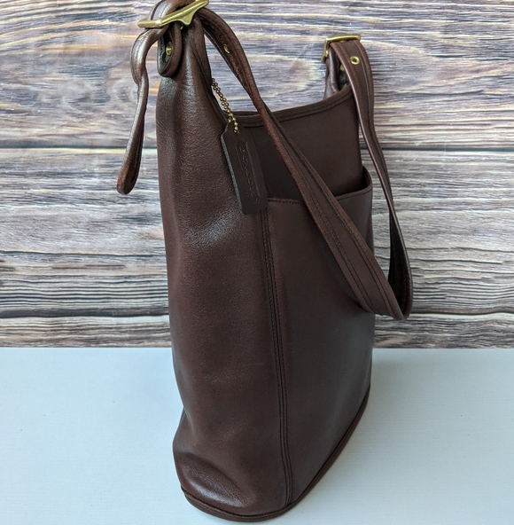 Vintage Coach Duffle 9060 Sac a dark brown Shoulder Bag - Picture 2 of 12